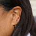 Pavé Huggie Hoop Earrings