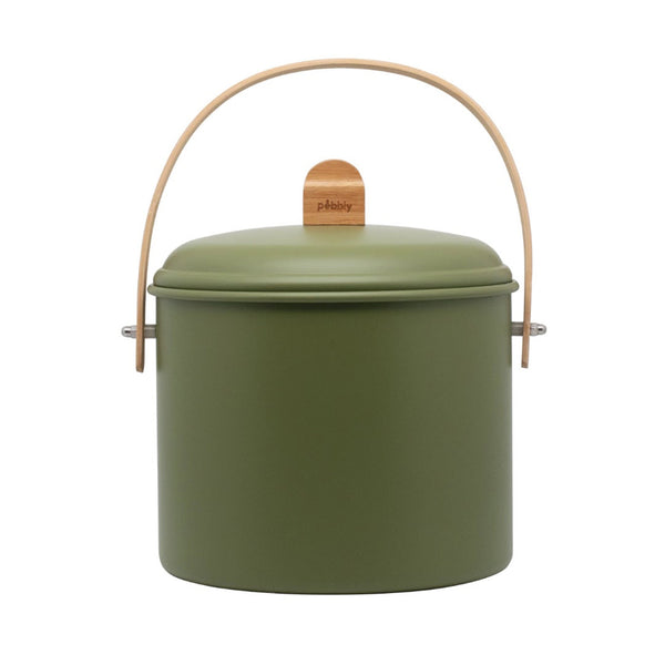 Pebbly Compost Bin / Olive