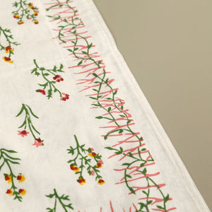 Block Print Runner / Petit Flower 13" x 60"