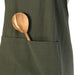 Cotton Cross Back Apron / Pine Green