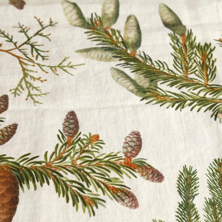 Pine Trees Linen Table Runner 18" x 57"