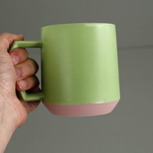 Chips Mug / Light Green & Pink