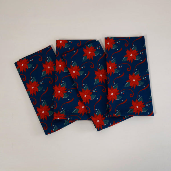 New Wing Studio Everyday Napkins / Poinsettia Party