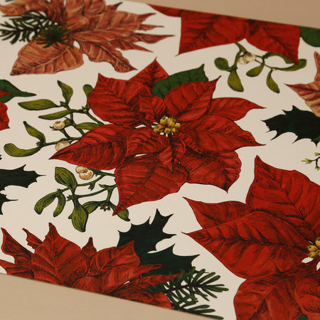 Paper Placemat Pack / Festive Poinsettias