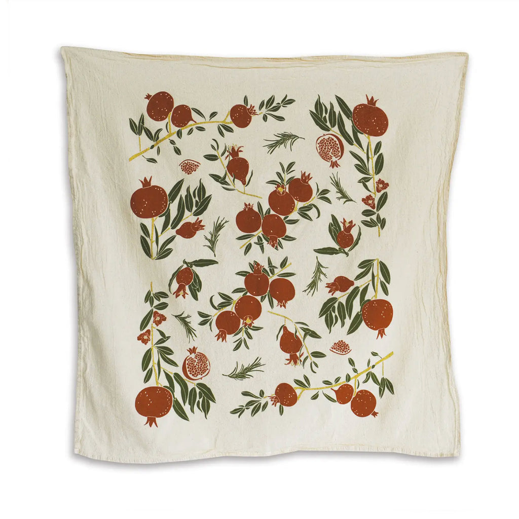 June & December Tea Towel / Pomegranates