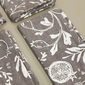 Pomegranates Cotton Napkins / 4pc Set