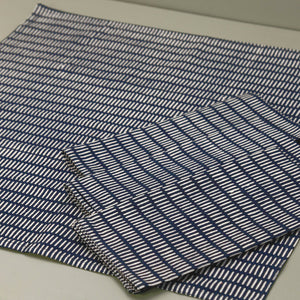Block Print 4pc Napkin Set / Pontis Navy