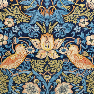 William Morris Strawberry Thief Cork Placemats 4pc / Blue