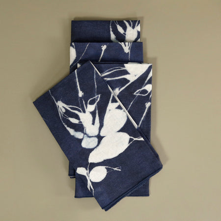 Porto Linen 4pc Napkin Set / Indigo