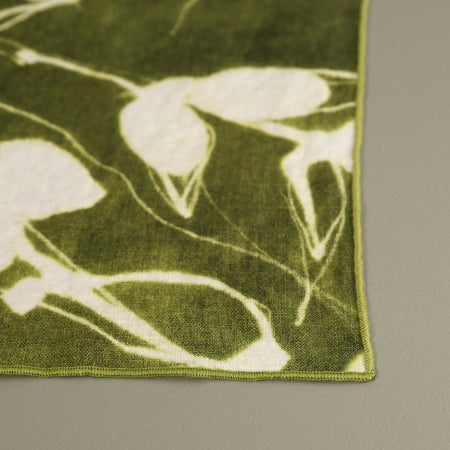 Porto Linen 4pc Napkin Set / Olive