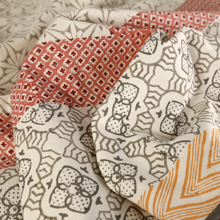 Porto Tile Block Print Tablecloth