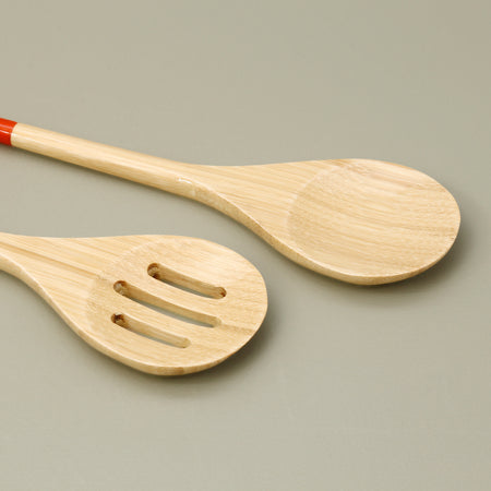 Bamboo Salad Servers / Orange