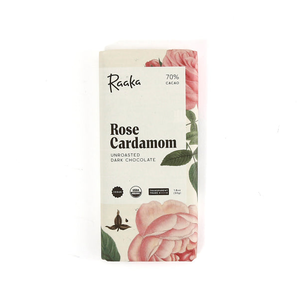 Raaka Chocolate Bar / Rose Cardamom