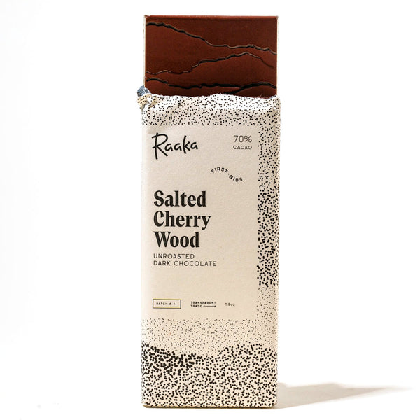 Raaka Chocolate Bar 70% / Salted Cherry Wood