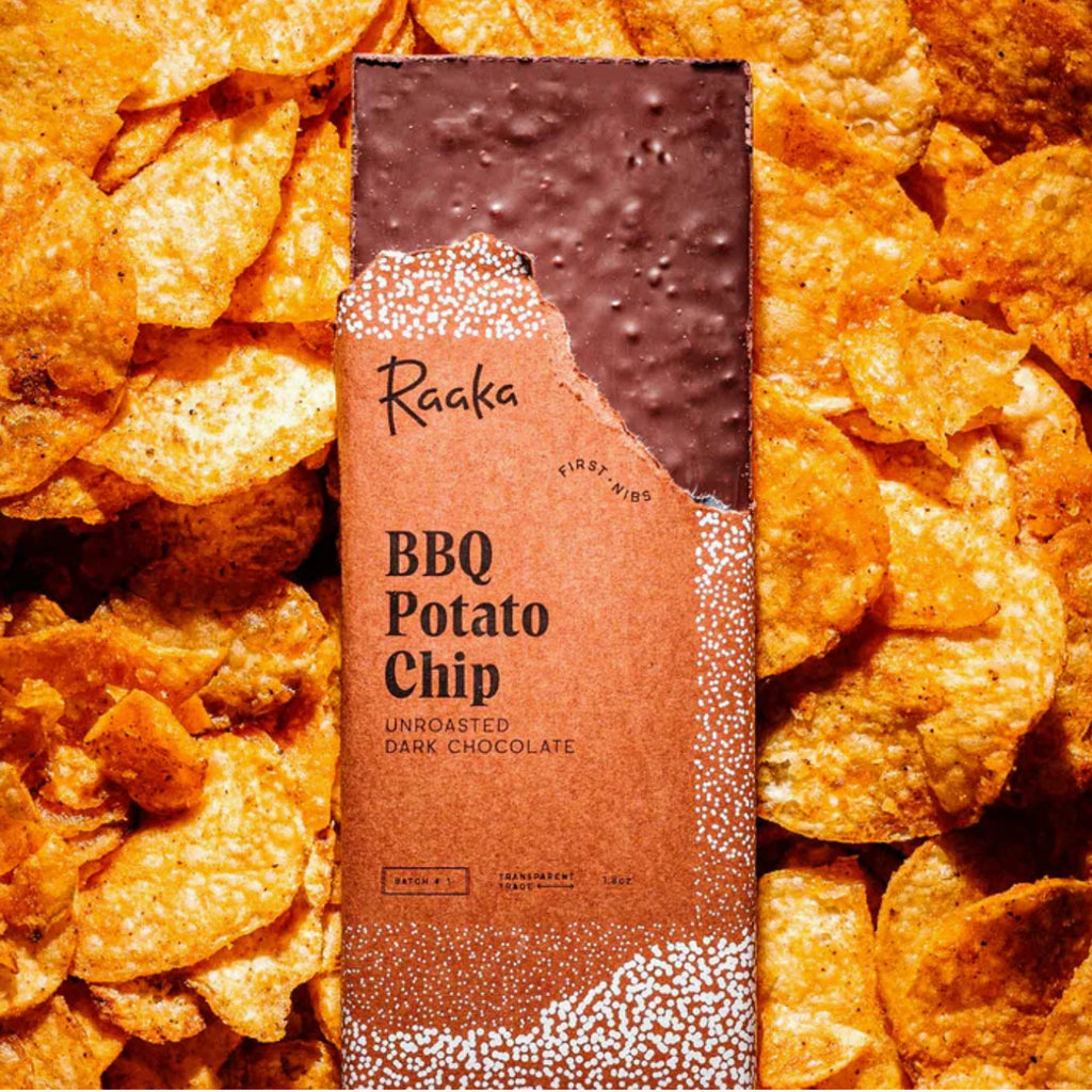 Raaka Chocolate Bar / 60% BBQ Potato Chip (Limited)