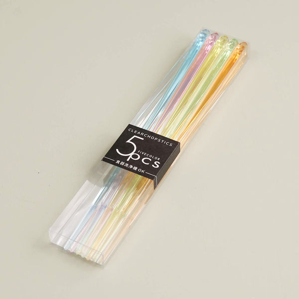 Rainbow Acrylic Chopsticks / Set of 5 Pair