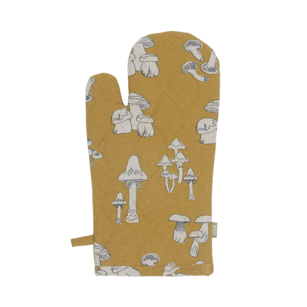 Oven Mitt / Mushroom / Mustard