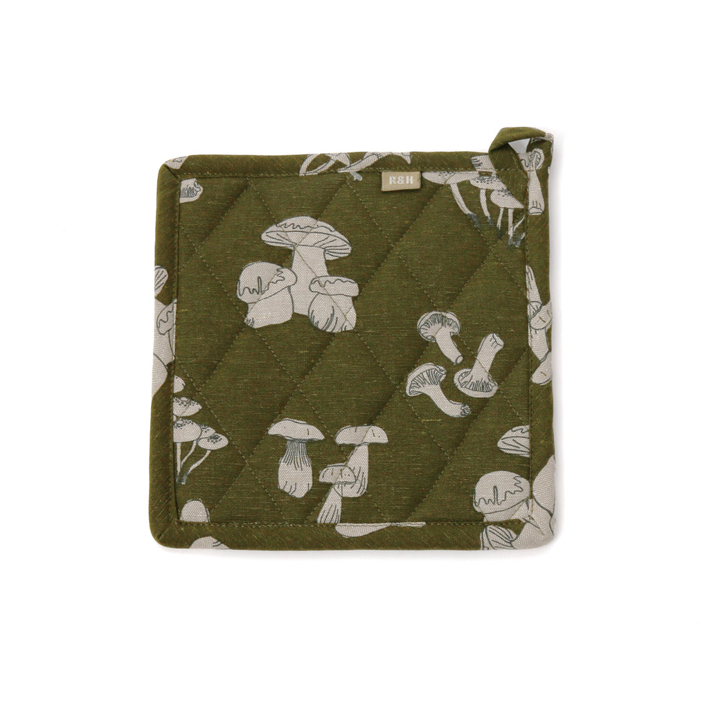 Pot Holder / Mushroom / Olive Green