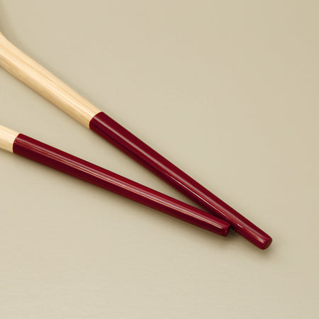 Bamboo Salad Servers / Red