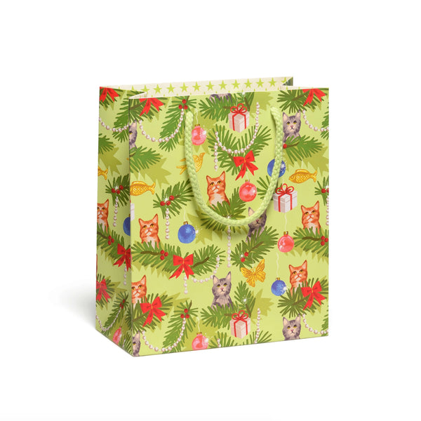 Designer Gift Bag / Meowy Christmas Medium