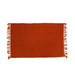 Solid Color Cotton Indoor Rugs / Red Ochre 2x3'