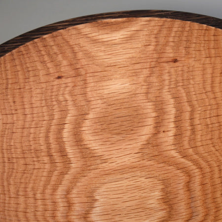 Ebonized Red Oak Wooden Salad Bowl 12"