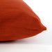 Solid Cotton Pillow / Red Ochre
