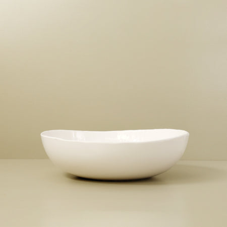 Relish Melamine Oval Serving Bowl / Cream