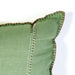 Linen Floret Pillow / Retro Green