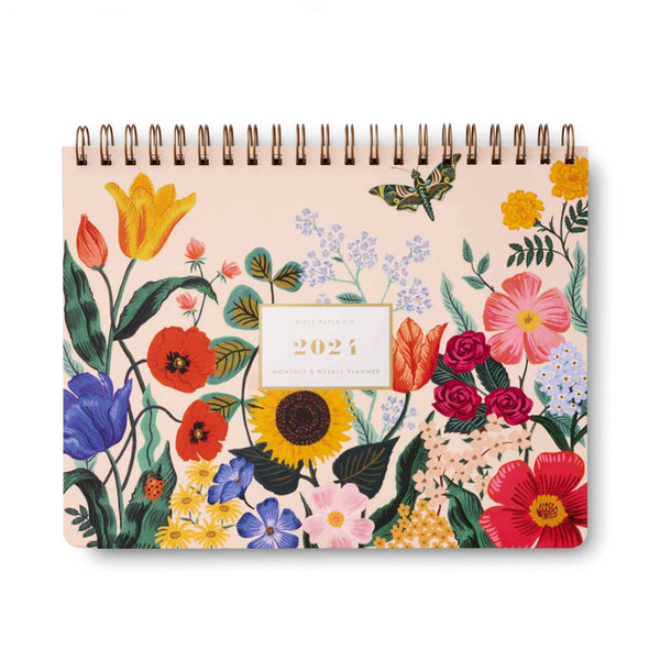2024 Rifle Paper Blossom Top Spiral Planner