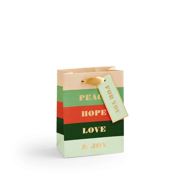 Holiday Gift Bags / Peace & Joy / Small