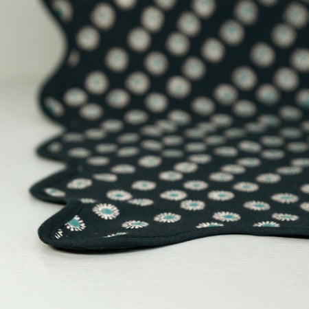 Rosa Navy Block Print Cotton Runner