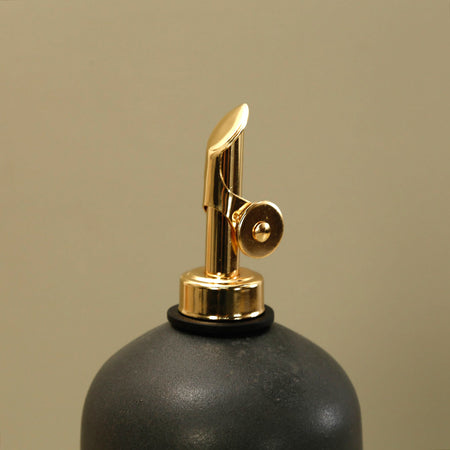 Rose Line Olive Oil Ceramic Bottle / Black