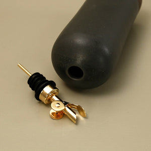 Rose Line Olive Oil Ceramic Bottle / Black