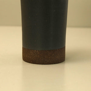 Rose Line Olive Oil Ceramic Bottle / Black