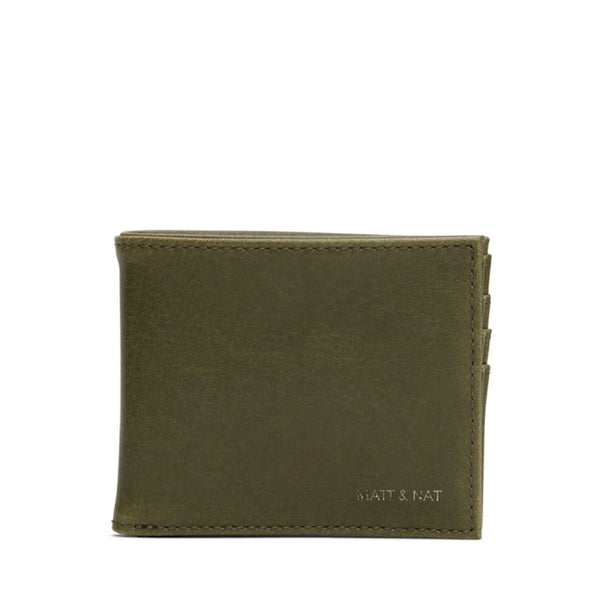 Matt & Nat Vegan Rubben Wallet / Faux Leather / Olive