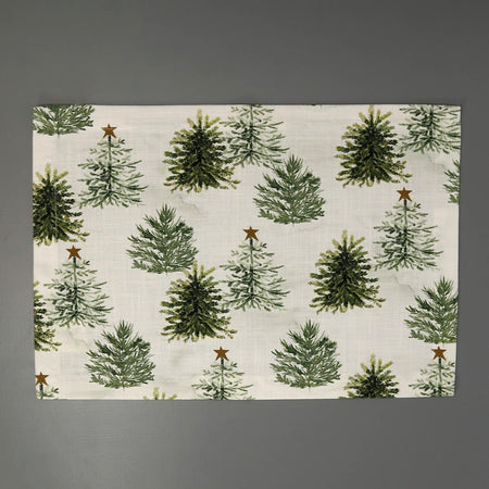 Rustic Christmas Placemat / Trees