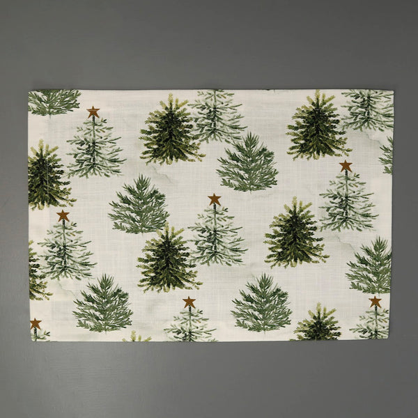 Rustic Christmas Placemat / Trees