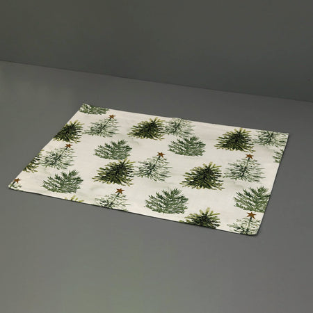 Rustic Christmas Placemat / Trees