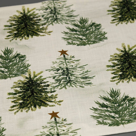 Rustic Christmas Placemat / Trees