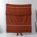 Handwoven Ethiopian Cotton Throw Blanket / Copper