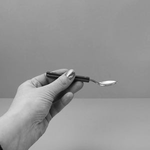 Sabre Bistrot Espresso Spoon / Shiny / Black