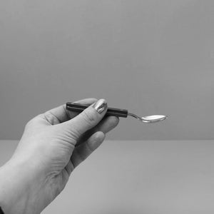 Sabre Bistrot Espresso Spoon / Shiny / Burgundy