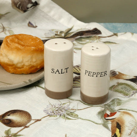 Farmhouse Ceramic Salt & Pepper Shakers