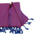 Turkish Cotton Bath Towel / Fuchsia & Blue