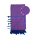 Turkish Cotton Bath Towel / Fuchsia & Blue