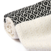 Turkish Cotton Bath Towel / Damla Black & White