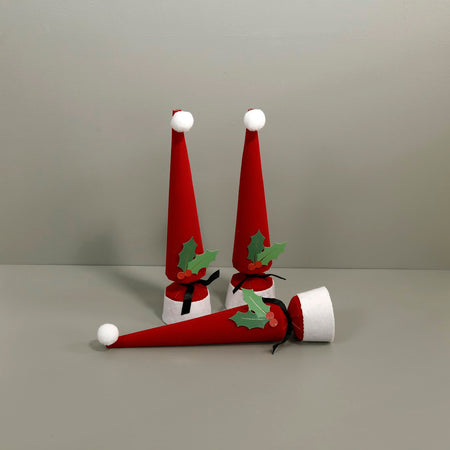 Santa Hat Christmas Cone Crackers