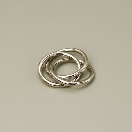 Three Rings Napkin Ring / Silver