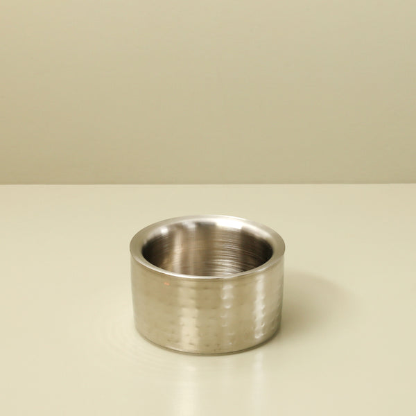 Satin Finish Hammered Double Wall Wine Coaster
